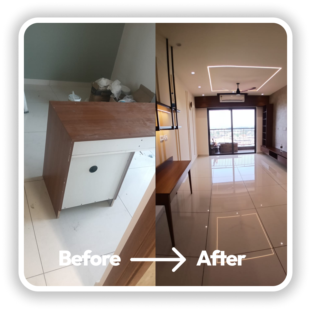 Before and after cleaning 3